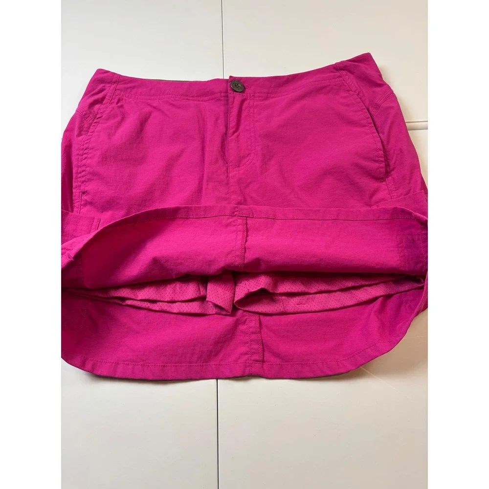 Title Nine Clamber Skort Women Size 6 Pink Hiking Athletic Cargo
